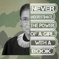 Ruth Never Underestimate a Power of a Book Legacy Tie Dye Trucker Hat