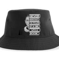 Ruth Never Underestimate a Power of a Book Sustainable Bucket Hat