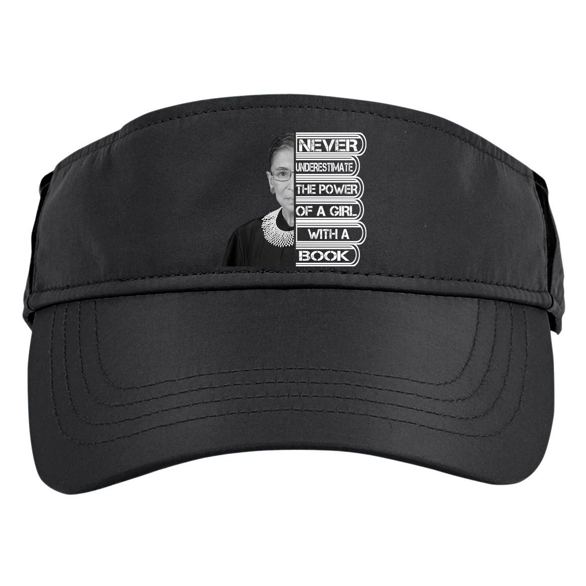 Ruth Never Underestimate a Power of a Book Adult Drive Performance Visor
