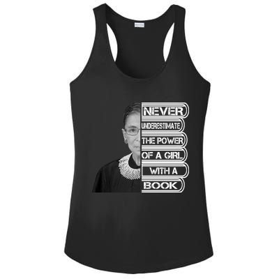 Ruth Never Underestimate a Power of a Book Ladies PosiCharge Competitor Racerback Tank