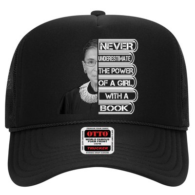 Ruth Never Underestimate a Power of a Book Trucker Hat
