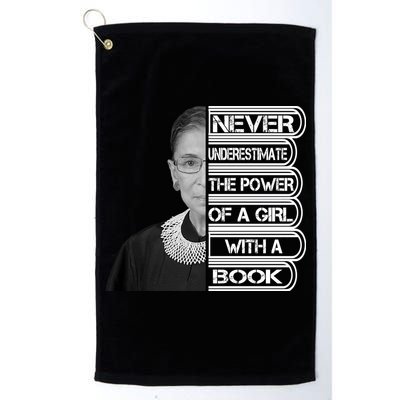 Ruth Never Underestimate a Power of a Book Golf Towel