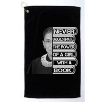 Ruth Never Underestimate a Power of a Book Golf Towel