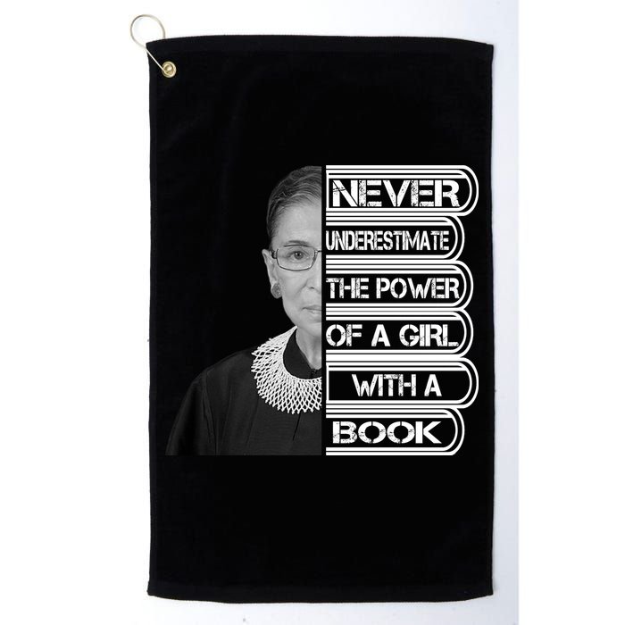 Ruth Never Underestimate a Power of a Book Golf Towel