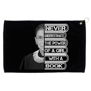 Ruth Never Underestimate a Power of a Book Grommeted Golf Towel