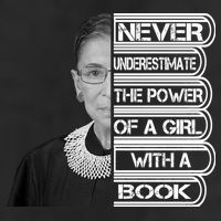 Ruth Never Underestimate a Power of a Book Microfiber Hand Towel