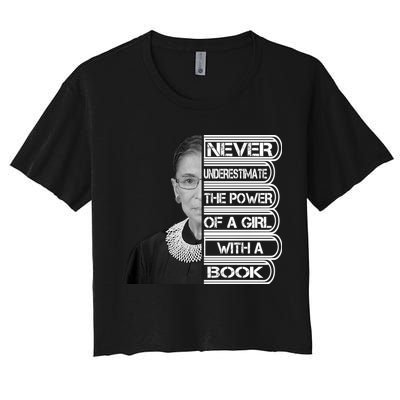 Ruth Never Underestimate a Power of a Book Crop Top