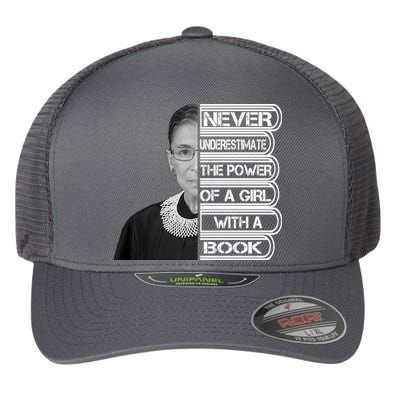 Ruth Never Underestimate a Power of a Book Flexfit Unipanel Trucker Cap