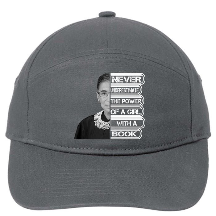 Ruth Never Underestimate a Power of a Book 7-Panel Snapback Hat