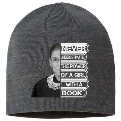 Ruth Never Underestimate a Power of a Book Sustainable Beanie