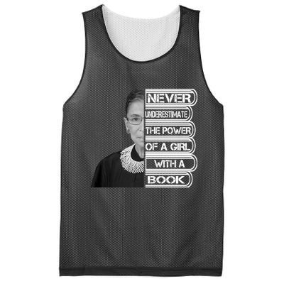 Ruth Never Underestimate a Power of a Book Mesh Reversible Basketball Jersey Tank