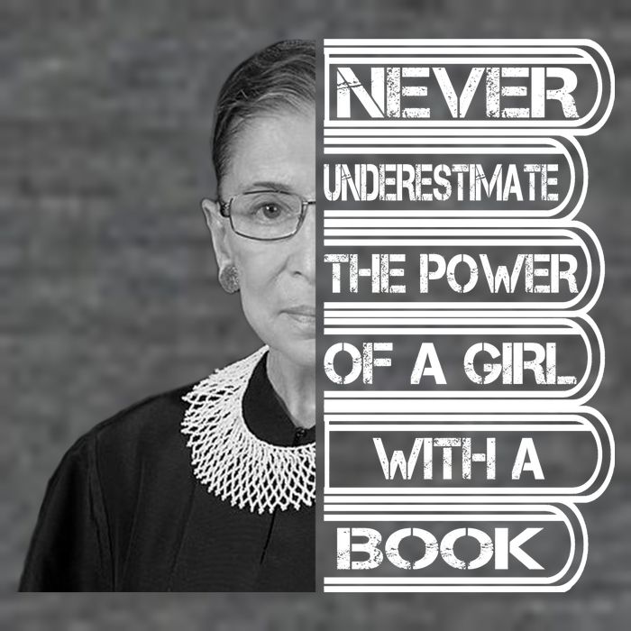 Ruth Never Underestimate a Power of a Book Baby Bodysuit