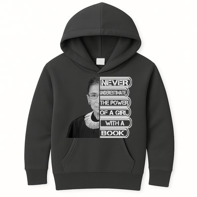 Ruth Never Underestimate a Power of a Book Kids Hoodie