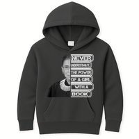 Ruth Never Underestimate a Power of a Book Kids Hoodie