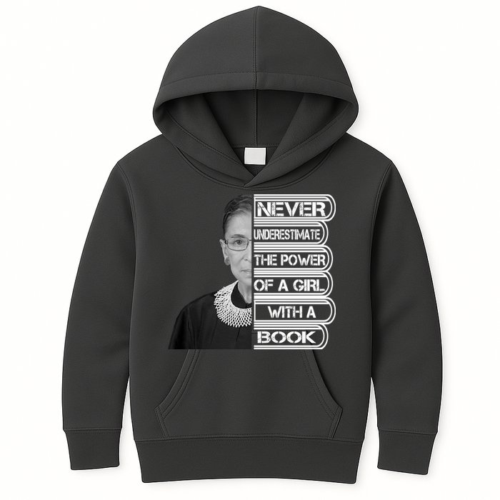 Ruth Never Underestimate a Power of a Book Kids Hoodie