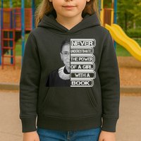 Ruth Never Underestimate a Power of a Book Kids Hoodie