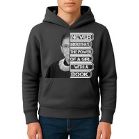Ruth Never Underestimate a Power of a Book Kids Hoodie
