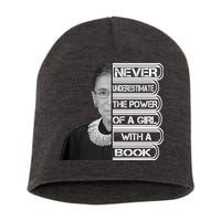 Ruth Never Underestimate a Power of a Book Short Acrylic Beanie