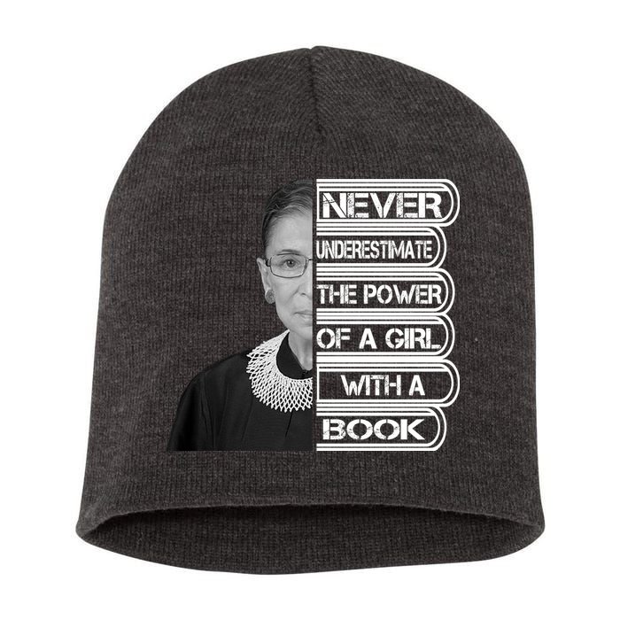 Ruth Never Underestimate a Power of a Book Short Acrylic Beanie