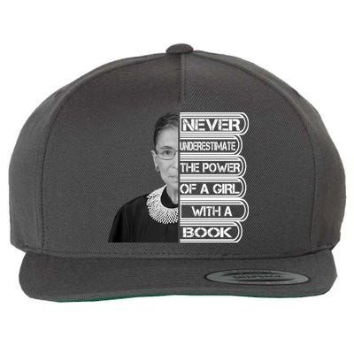 Ruth Never Underestimate a Power of a Book Wool Snapback Cap