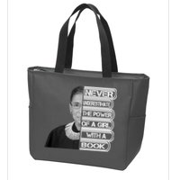Ruth Never Underestimate a Power of a Book Zip Tote Bag