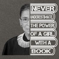 Ruth Never Underestimate a Power of a Book Cotton Canvas Backpack