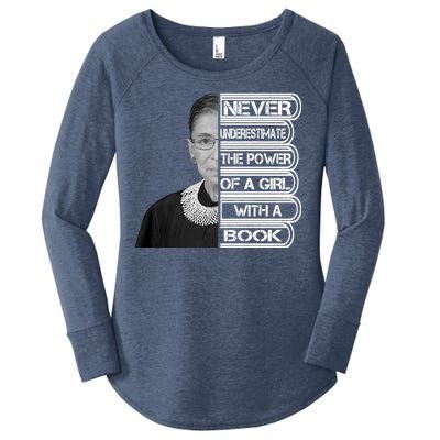 Ruth Never Underestimate a Power of a Book Women's Perfect Tri Tunic Long Sleeve Shirt