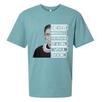 Ruth Never Underestimate a Power of a Book Sueded Cloud Jersey T-Shirt