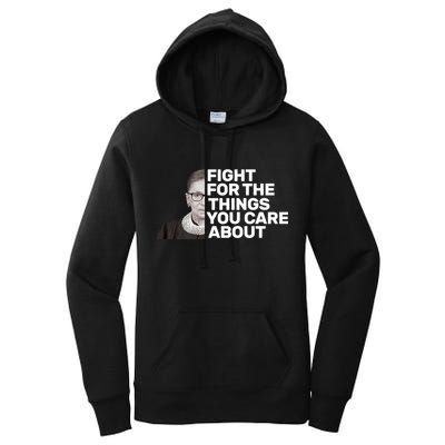 Ruther Bader Ginsburg Fights Women's Pullover Hoodie