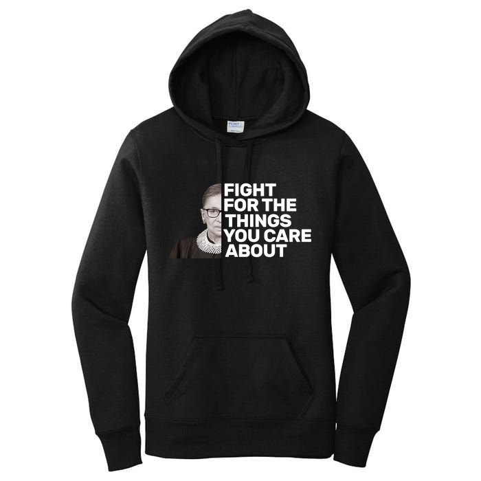 Ruther Bader Ginsburg Fights Women's Pullover Hoodie