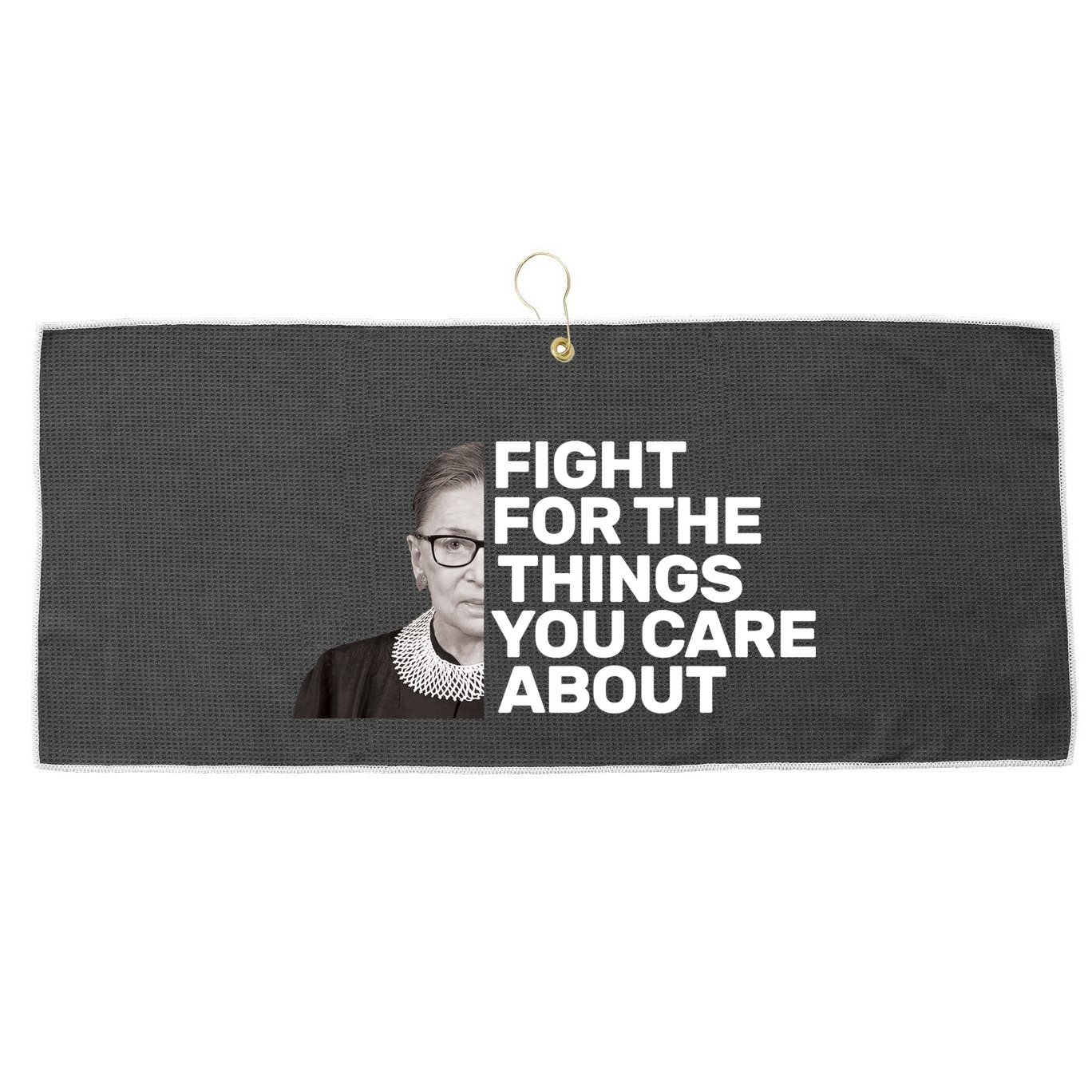 Ruther Bader Ginsburg Fights Large Microfiber Waffle Golf Towel