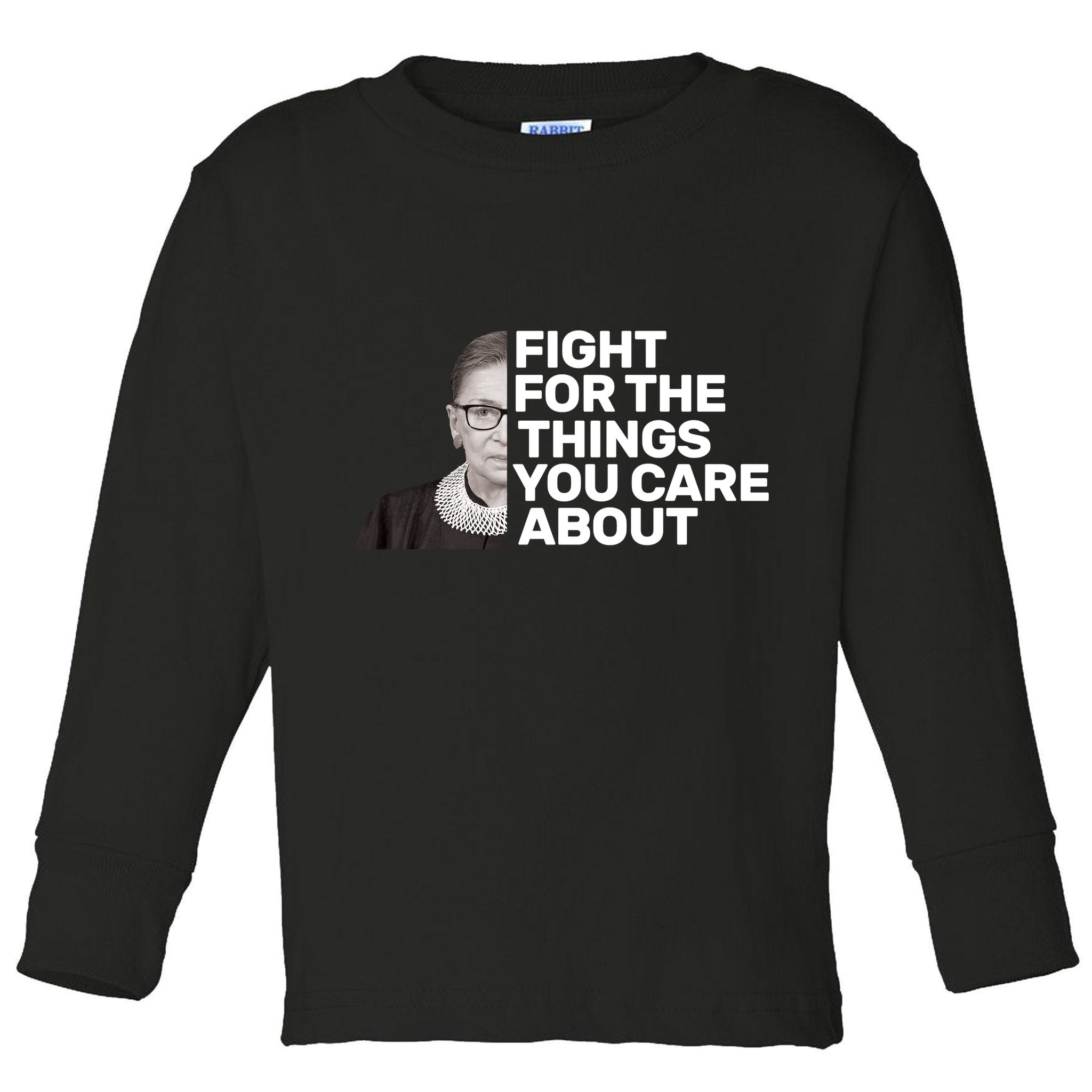 Ruther Bader Ginsburg Fights Toddler Long Sleeve Shirt