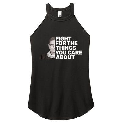 Ruther Bader Ginsburg Fights Women's Perfect Tri Rocker Tank