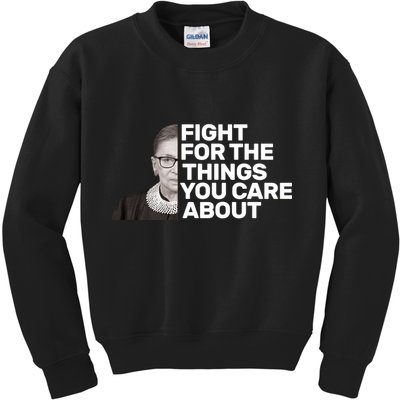 Ruther Bader Ginsburg Fights Kids Sweatshirt