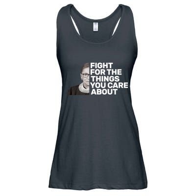 Ruther Bader Ginsburg Fights Ladies Essential Flowy Tank