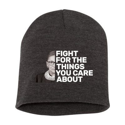 Ruther Bader Ginsburg Fights Short Acrylic Beanie