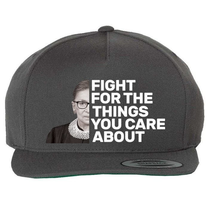 Ruther Bader Ginsburg Fights Wool Snapback Cap