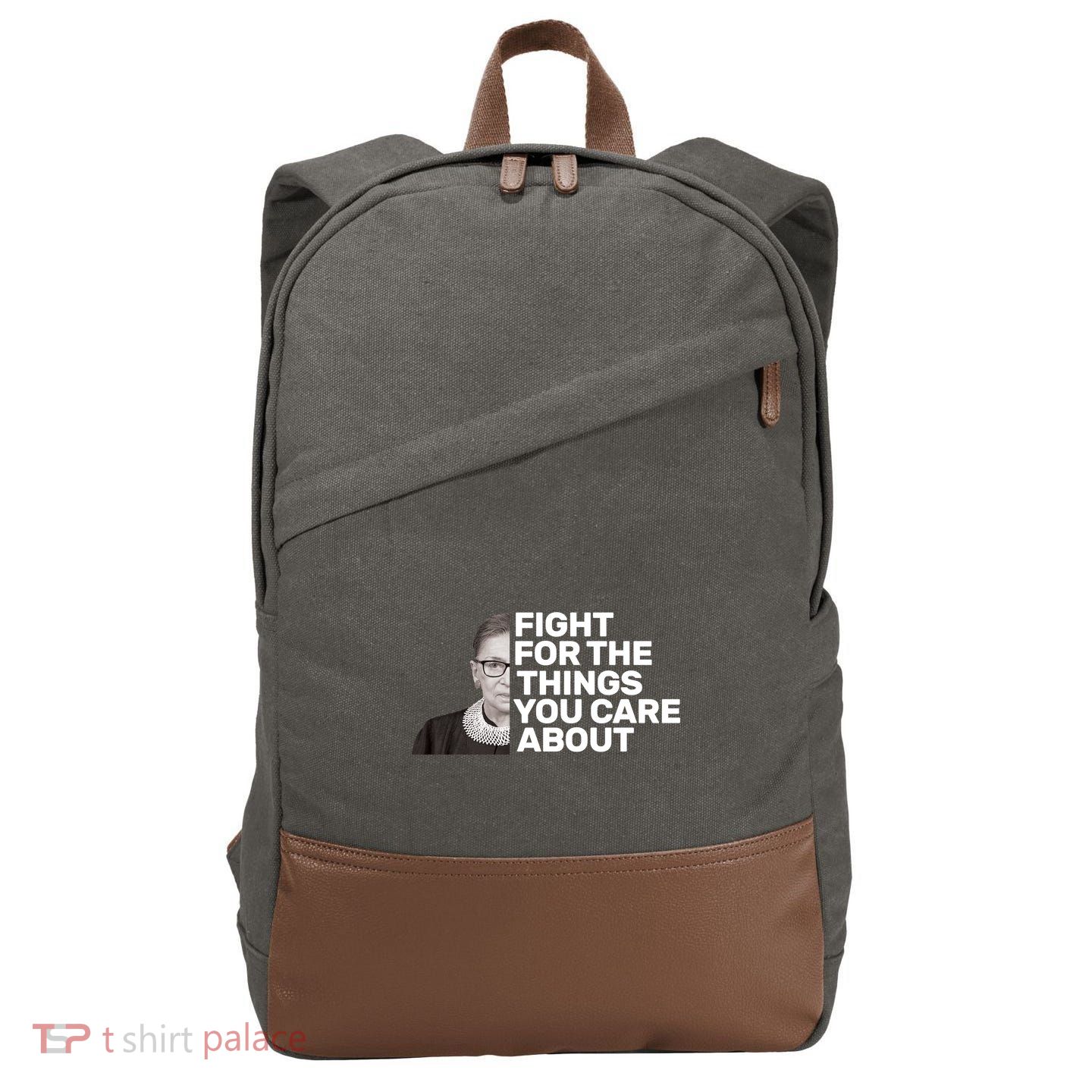 Ruther Bader Ginsburg Fights Cotton Canvas Backpack