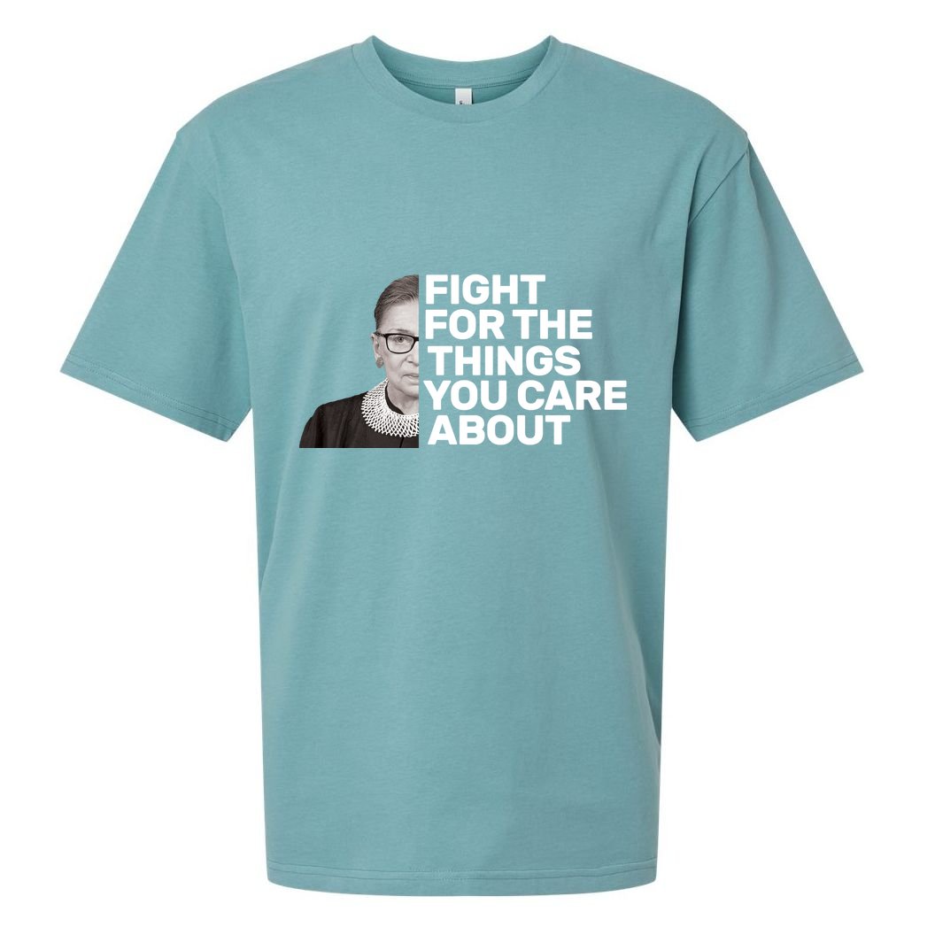 Ruther Bader Ginsburg Fights Sueded Cloud Jersey T-Shirt