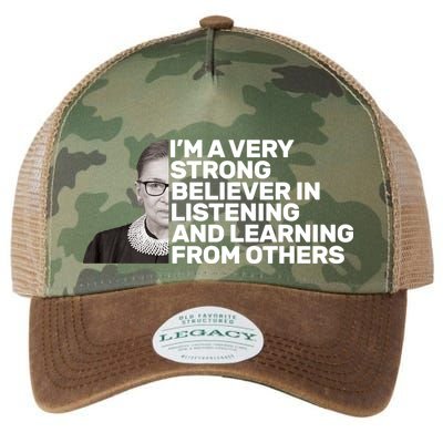 Ruther Bader Ginsburg Listens And Learns Legacy Tie Dye Trucker Hat