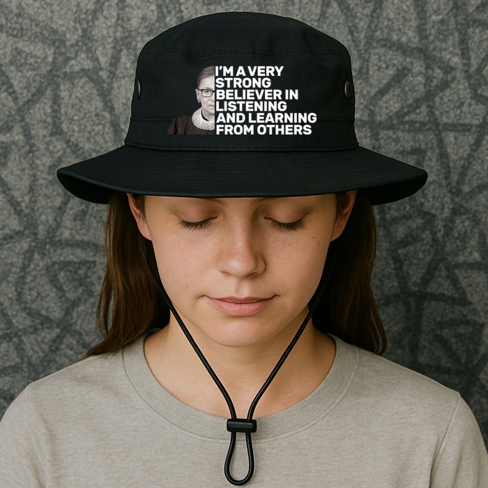 Ruther Bader Ginsburg Listens And Learns Bucket Hat