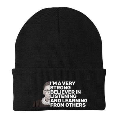 Ruther Bader Ginsburg Listens And Learns Beanie