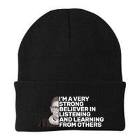 Ruther Bader Ginsburg Listens And Learns Beanie