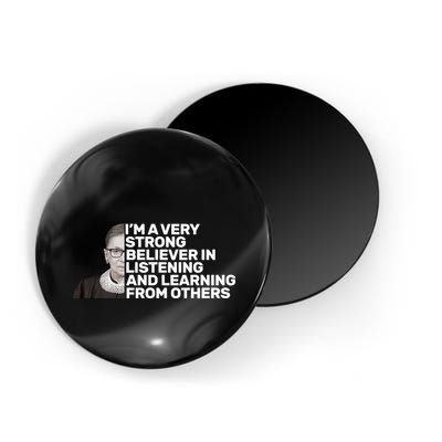 Ruther Bader Ginsburg Listens And Learns Magnet