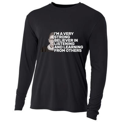 Ruther Bader Ginsburg Listens And Learns Cooling Performance Long Sleeve Crew