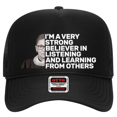 Ruther Bader Ginsburg Listens And Learns Trucker Hat