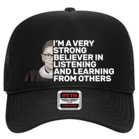 Ruther Bader Ginsburg Listens And Learns Trucker Hat