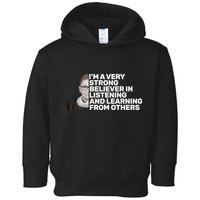 Ruther Bader Ginsburg Listens And Learns Toddler Hoodie