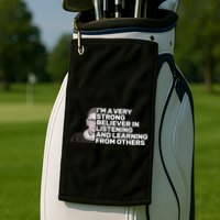 Ruther Bader Ginsburg Listens And Learns Golf Towel