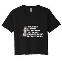 Ruther Bader Ginsburg Listens And Learns Crop Top